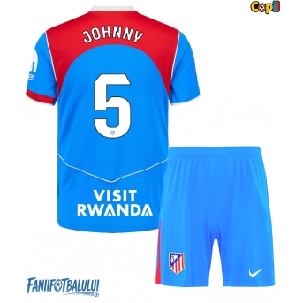 Atletico Madrid Johnny Cardoso #5 Echipament de Fotbal Replică 2025-26 Copii Treilea (+ Șorturi)